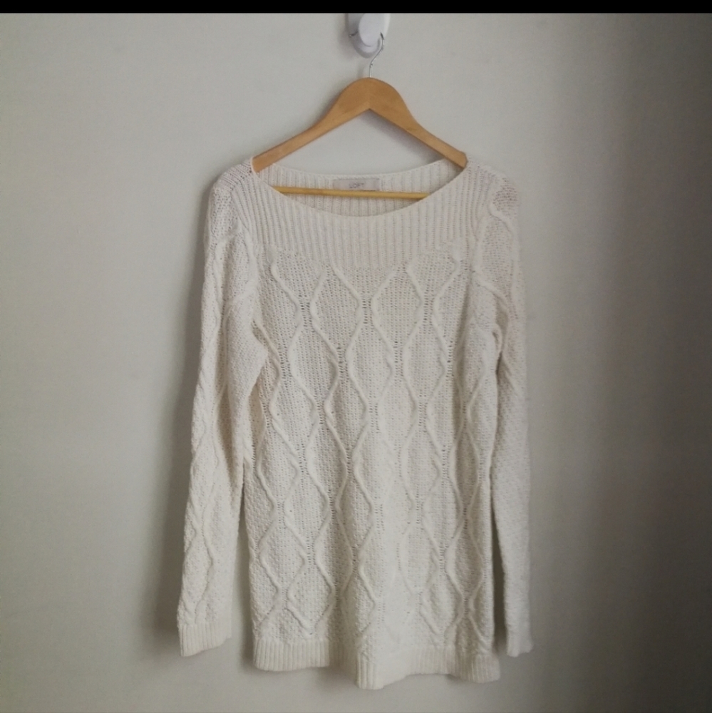 2 for 25$ Off-White Rabbit Hair Cable Knit